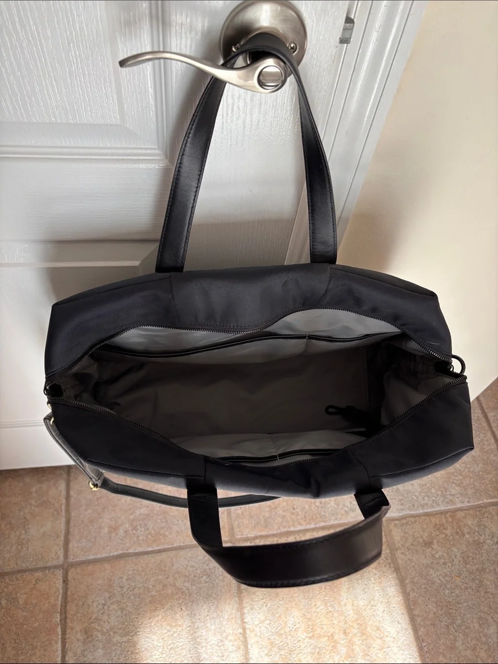 Away Black Men's/Ladies Nylon Duffel Travel Weekend Bag